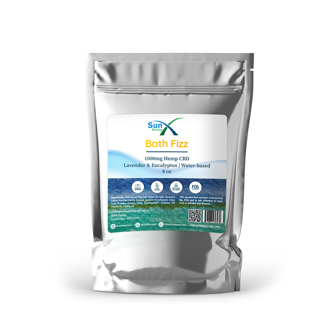 Bath Fizz Lavender & Eucalyptus 1000mg CBD
