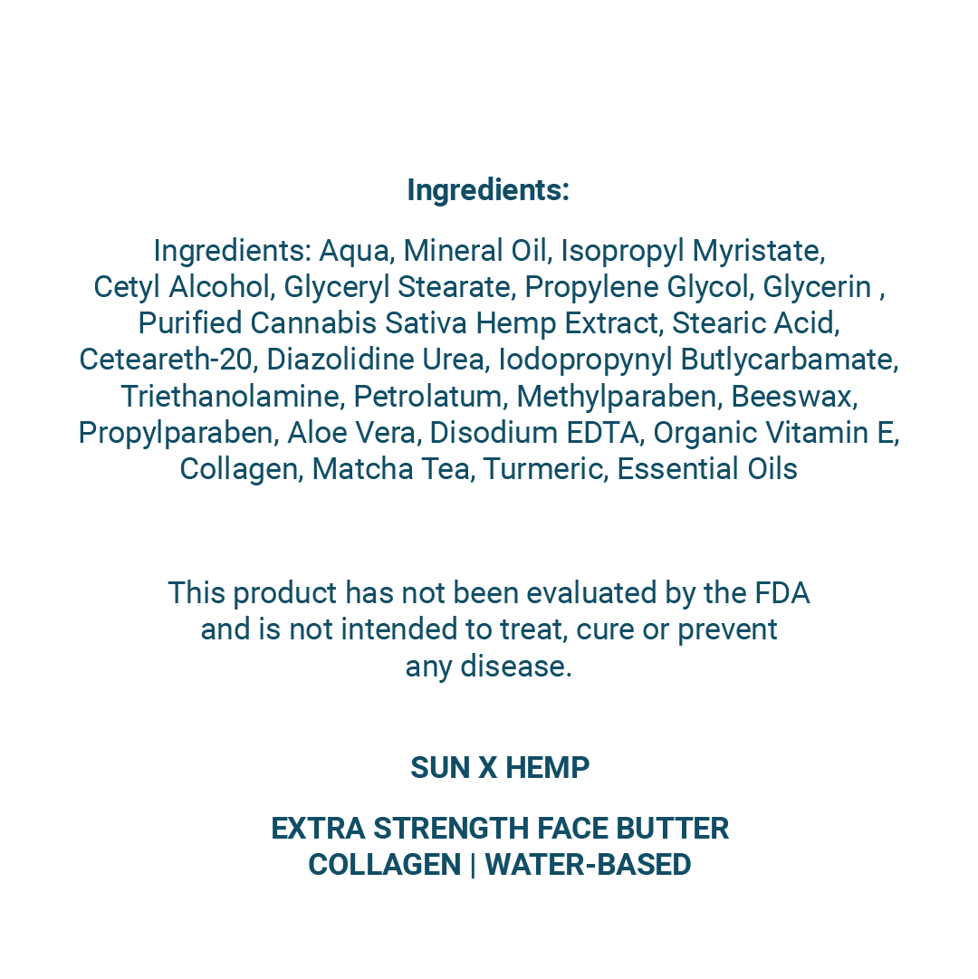 Extra Strength Face Butter w/ Collagen 2500mg CBD