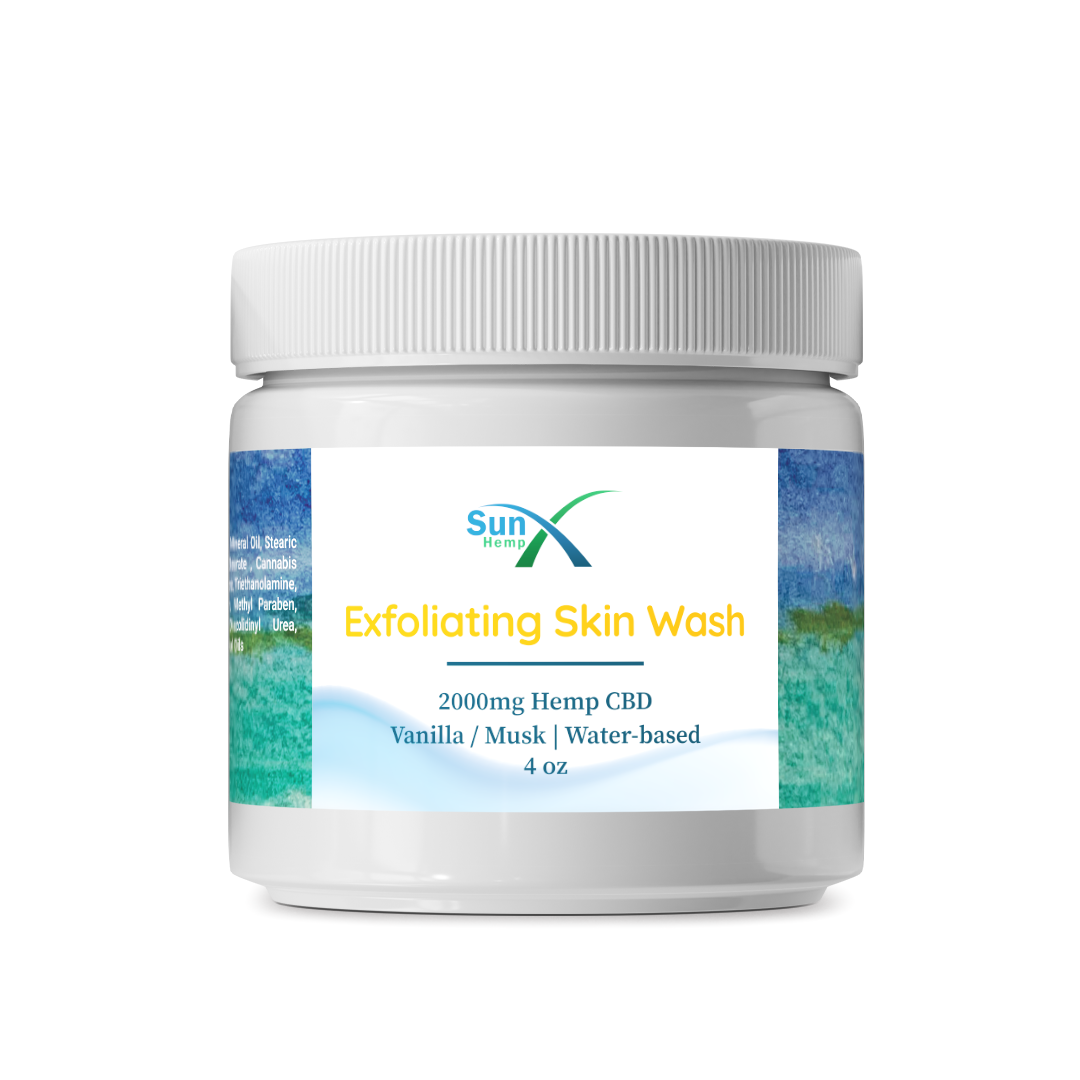 Exfoliating Skin Wash 2000mg CBD Vanilla Musk