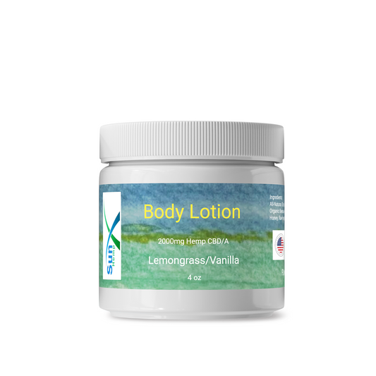 Body Lotion 2000mg CBD/CBDA (Lemongrass Vanilla)