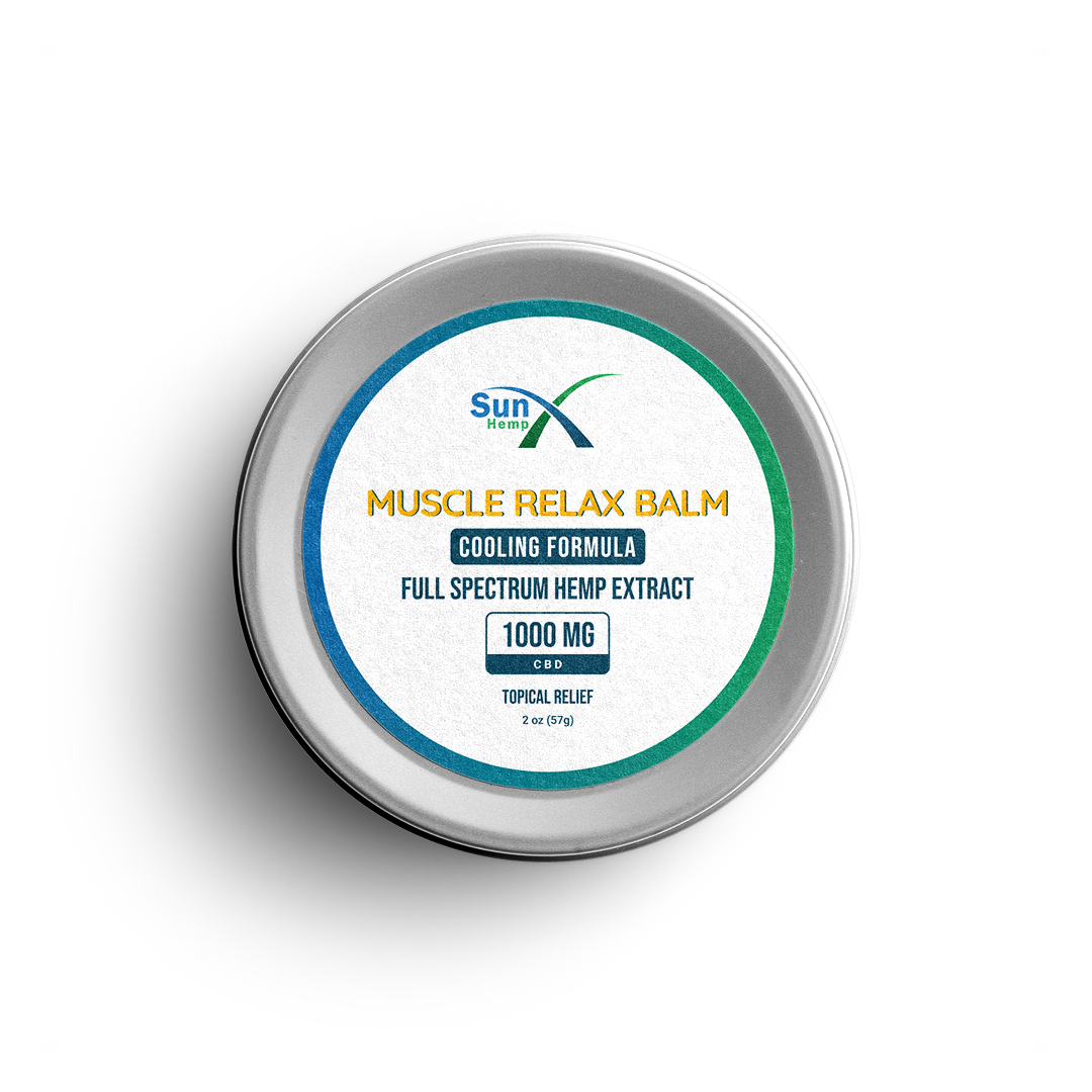Muscle Relax Balm 1000mg CBD Cooling Formulation