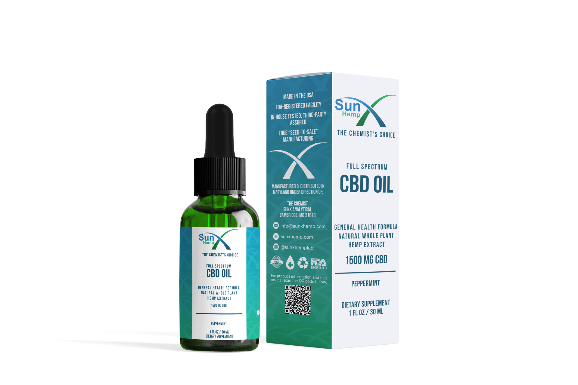 Broad Spectrum CBD OIL 1500MG - 30ML  Organic CBD Oil Made in USA –  Associated Hemp